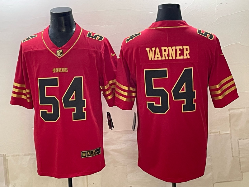 Men 2026 Nike San Francisco 49ers #54 Warner Red NFL Jersey 101606